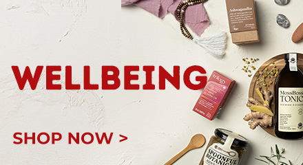 Wellbeing. Shop now.